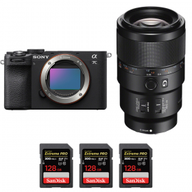 Sony A7C II Noir + FE 90mm f/2.8 Macro G OSS + 3 SanDisk 128GB Extreme PRO UHS-II SDXC 300 MB/s-2