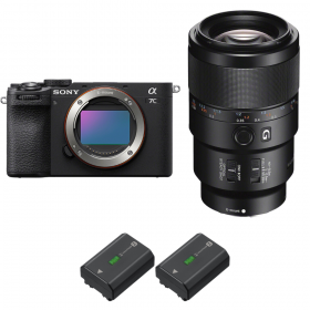 Sony A7C II Black + FE 90mm f/2.8 Macro G OSS + 2 Sony NP-FZ100-2
