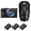 Sony A7C II Black + FE 90mm f/2.8 Macro G OSS + 3 Sony NP-FZ100-2