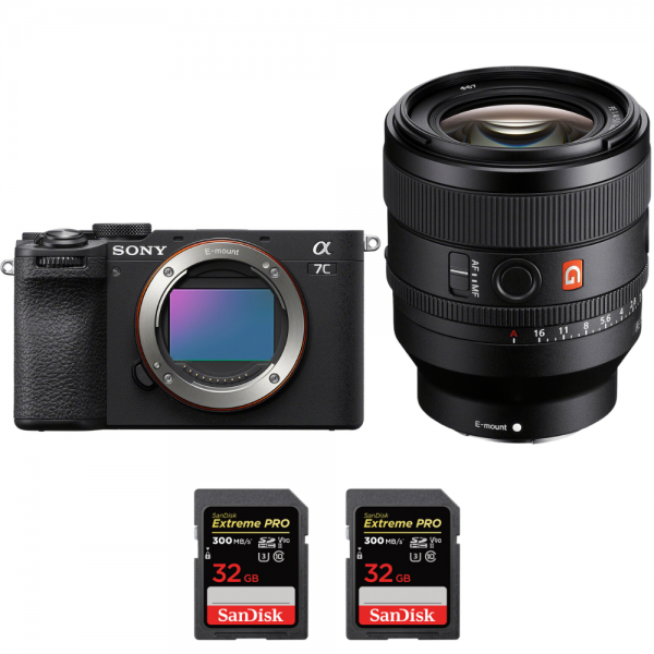 Sony A7C II Noir + FE 50mm f/1.4 GM + 2 SanDisk 32GB Extreme PRO UHS-II SDXC 300 MB/s-2