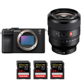 Sony A7C II Black + FE 50mm f/1.4 GM + 3 SanDisk 64GB Extreme PRO UHS-II SDXC 300 MB/s-2