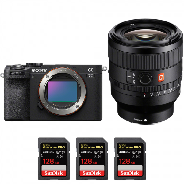 Sony A7C II Noir + FE 50mm f/1.4 GM + 3 SanDisk 128GB Extreme PRO UHS-II SDXC 300 MB/s-2