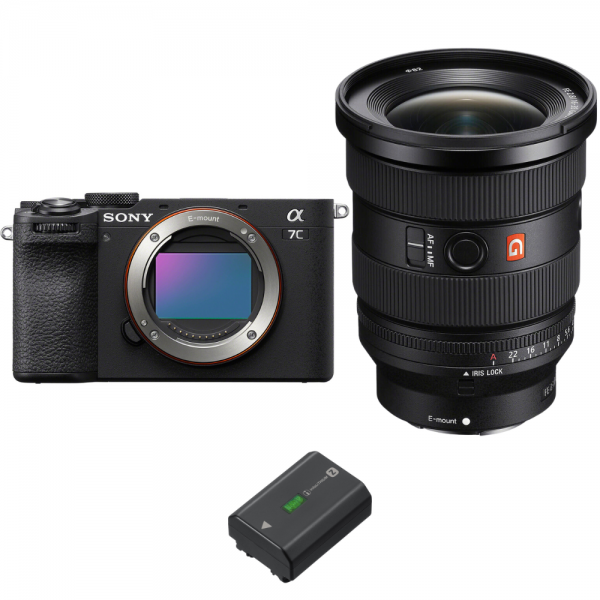 Sony A7C II Negro + FE 16-35mm f/2.8 GM II + 1 Sony NP-FZ100-2