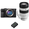 Sony A7C II Black + FE 70-200mm f/4 Macro G OSS II + 1 Sony NP-FZ100-2