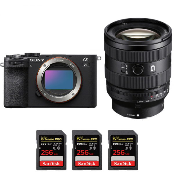 Sony A7C II Black + FE 20-70mm f/4 G + 3 SanDisk 256GB Extreme PRO UHS-II SDXC 300 MB/s-2