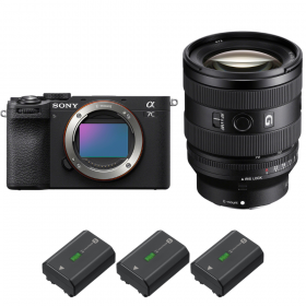 Sony A7C II Noir + FE 20-70mm f/4 G + 3 Sony NP-FZ100-2
