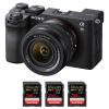 Sony A7C II Black + FE 28-60mm f/4-5.6 + 3 SanDisk 256GB Extreme PRO UHS-II SDXC 300 MB/s-2