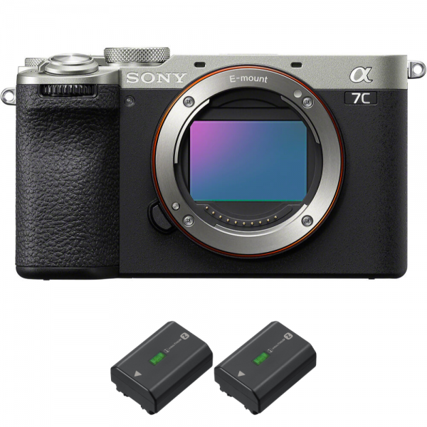 Sony A7C II Silver + 2 Sony NP-FZ100-2