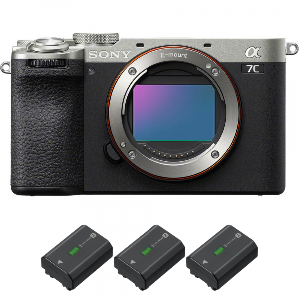 Sony A7C II Silver + 3 Sony NP-FZ100-2