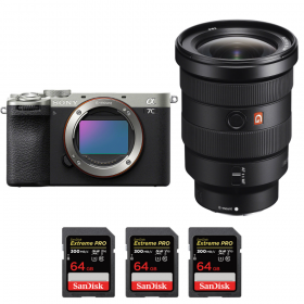 Sony A7C II Plata + FE 16-35mm f/2.8 GM + 3 SanDisk 64GB Extreme PRO UHS-II SDXC 300 MB/s-2