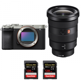 Sony A7C II Silver + FE 16-35mm f/2.8 GM + 2 SanDisk 128GB Extreme PRO UHS-II SDXC 300 MB/s-2