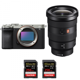 Sony A7C II Silver + FE 16-35mm f/2.8 GM + 2 SanDisk 256GB Extreme PRO UHS-II SDXC 300 MB/s-2