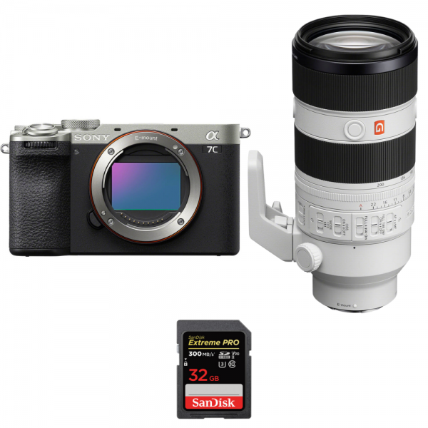 Sony A7C II Plata + FE 70-200mm f/2.8 GM OSS II + 1 SanDisk 32GB Extreme PRO UHS-II SDXC 300 MB/s-2