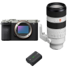 Sony A7C II Silver + FE 70-200mm f/2.8 GM OSS II + 1 Sony NP-FZ100-2