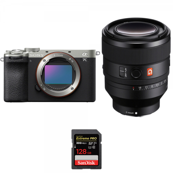 Sony A7C II Silver + FE 50mm f/1.2 GM + 1 SanDisk 128GB Extreme PRO UHS-II SDXC 300 MB/s-2