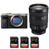 Sony A7C II Plata + FE 24-105mm f/4 G OSS + 3 SanDisk 64GB Extreme PRO UHS-II SDXC 300 MB/s-2