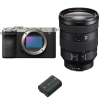 Sony A7C II Plata + FE 24-105mm f/4 G OSS + 1 Sony NP-FZ100-2