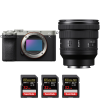 Sony A7C II Silver + FE PZ 16-35mm f/4 G + 3 SanDisk 32GB Extreme PRO UHS-II SDXC 300 MB/s-2