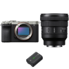 Sony A7C II Plata + FE PZ 16-35mm f/4 G + 1 Sony NP-FZ100-2