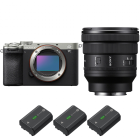 Sony A7C II Silver + FE PZ 16-35mm f/4 G + 3 Sony NP-FZ100-2