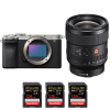 Sony A7C II Plata + FE 24mm f/1.4 GM + 3 SanDisk 128GB Extreme PRO UHS-II SDXC 300 MB/s-2
