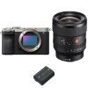 Sony A7C II Plata + FE 24mm f/1.4 GM + 1 Sony NP-FZ100-2