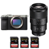 Sony A7C II Silver + FE 90mm f/2.8 Macro G OSS + 3 SanDisk 32GB Extreme PRO UHS-II SDXC 300 MB/s-2