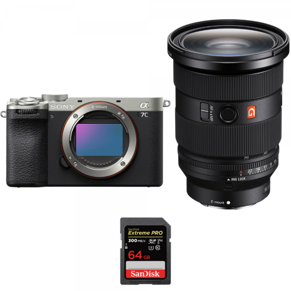 Sony A7C II Silver + FE 24-70mm f/2.8 GM II + 1 SanDisk 64GB Extreme PRO UHS-II SDXC 300 MB/s-2