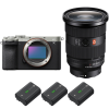 Sony A7C II Plata + FE 24-70mm f/2.8 GM II + 3 Sony NP-FZ100-2