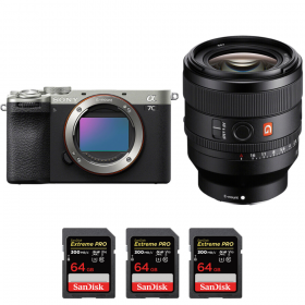 Sony A7C II Plata + FE 50mm f/1.4 GM + 3 SanDisk 64GB Extreme PRO UHS-II SDXC 300 MB/s-2