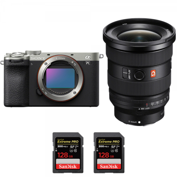 Sony A7C II Plata + FE 16-35mm f/2.8 GM II + 2 SanDisk 128GB Extreme PRO UHS-II SDXC 300 MB/s-2