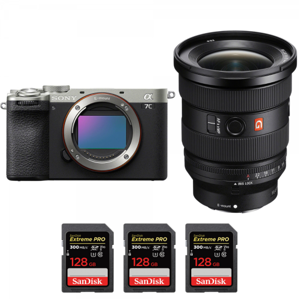 Sony A7C II Plata + FE 16-35mm f/2.8 GM II + 3 SanDisk 128GB Extreme PRO UHS-II SDXC 300 MB/s-2