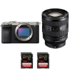 Sony A7C II Silver + FE 20-70mm f/4 G + 2 SanDisk 128GB Extreme PRO UHS-II SDXC 300 MB/s-2
