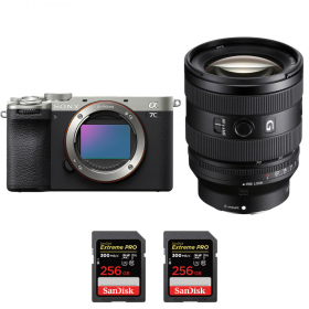 Sony A7C II Silver + FE 20-70mm f/4 G + 2 SanDisk 256GB Extreme PRO UHS-II SDXC 300 MB/s-2