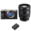 Sony A7C II Plata + FE 20-70mm f/4 G + 1 Sony NP-FZ100-2