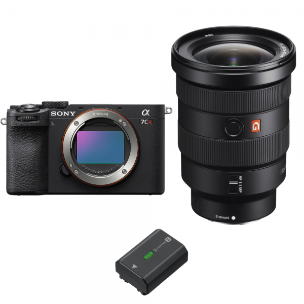 Sony A7CR Black + FE 16-35mm f/2.8 GM + 1 Sony NP-FZ100-2
