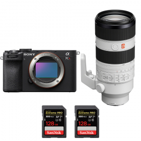 Sony A7CR Noir + FE 70-200mm f/2.8 GM OSS II + 2 SanDisk 128GB Extreme PRO UHS-II SDXC 300 MB/s-2