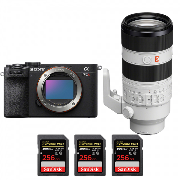 Sony A7CR Noir + FE 70-200mm f/2.8 GM OSS II + 3 SanDisk 256GB Extreme PRO UHS-II SDXC 300 MB/s-2