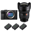 Sony A7CR Noir + FE 12-24mm f/2.8 GM + 3 Sony NP-FZ100-2