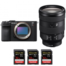 Sony A7CR Noir + FE 24-105mm f/4 G OSS + 3 SanDisk 32GB Extreme PRO UHS-II SDXC 300 MB/s-2