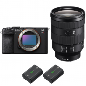Sony A7CR Noir + FE 24-105mm f/4 G OSS + 2 Sony NP-FZ100-2