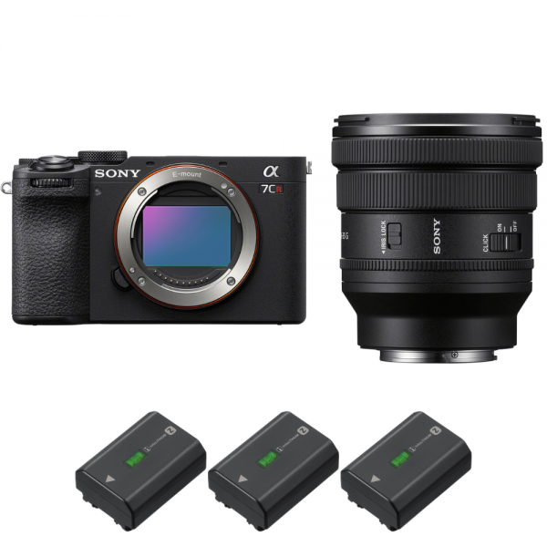 Sony A7CR Negro + FE PZ 16-35mm f/4 G + 3 Sony NP-FZ100-2
