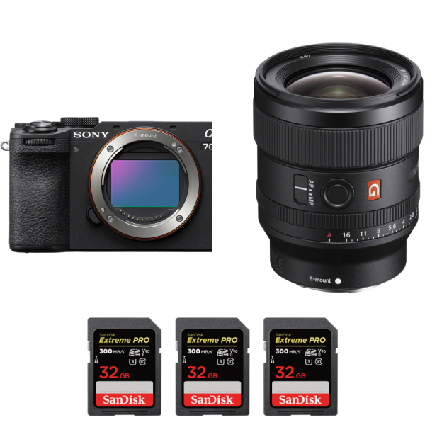 Sony A7CR Black + FE 24mm f/1.4 GM + 3 SanDisk 32GB Extreme PRO UHS-II SDXC 300 MB/s-2