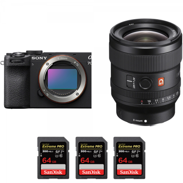 Sony A7CR Negro + FE 24mm f/1.4 GM + 3 SanDisk 64GB Extreme PRO UHS-II SDXC 300 MB/s-2