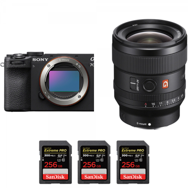 Sony A7CR Noir + FE 24mm f/1.4 GM + 3 SanDisk 256GB Extreme PRO UHS-II SDXC 300 MB/s-2