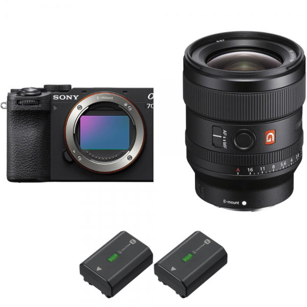 Sony A7CR Black + FE 24mm f/1.4 GM + 2 Sony NP-FZ100-2
