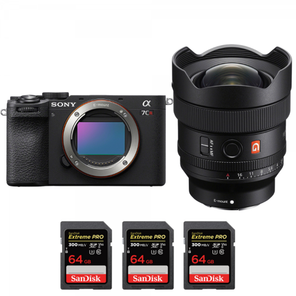Sony A7CR Black + FE 14mm f/1.8 GM + 3 SanDisk 64GB Extreme PRO UHS-II SDXC 300 MB/s-2