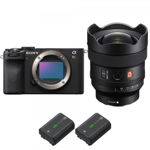 Sony A7CR Negro + FE 14mm f/1.8 GM + 2 Sony NP-FZ100-2