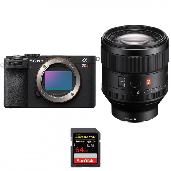 Sony A7CR Black + FE 85mm f/1.4 GM + 1 SanDisk 64GB Extreme PRO UHS-II SDXC 300 MB/s-2