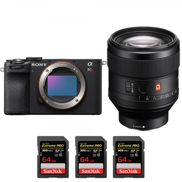 Sony A7CR Noir + FE 85mm f/1.4 GM + 3 SanDisk 64GB Extreme PRO UHS-II SDXC 300 MB/s-2